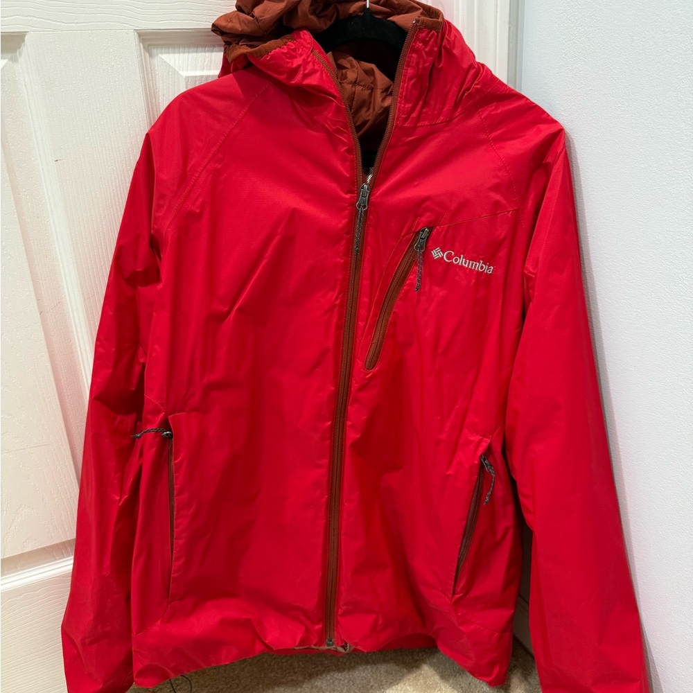 Columbia Men’s Red Hooded Jacket